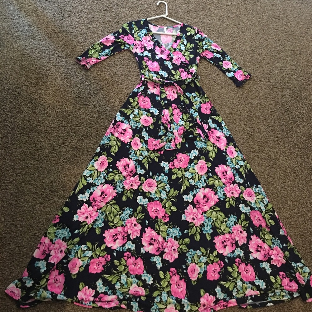 Pink Blush maternity dress